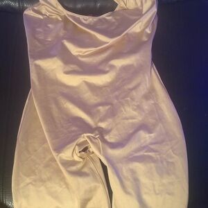 SPANX Cream Shapewear Bodysuit